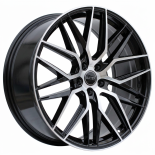 Alu kola Haxer HX035, 17x7.5 5x112 ET40, černá + leštění