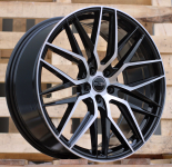 Alu kola Haxer HX035, 18x8 5x108 ET40, černá + leštění