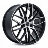 Alu kola Haxer HX035, 19x8.5 5x114.3 ET40, černá matná + leštění