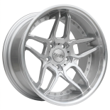 Alu kola Haxer SSA01, 19x8.5 5x120 ET35, stříbrná + leštěný límec