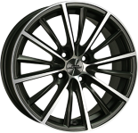 Alu kola INTER ACTION VELOCITY, 15x6.5 4x114.3 ET42, šedivá matná + leštění