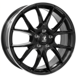 Alu kola IT WHEELS 2 KIRA, 18x7.5 5x112 ET45, černá lesklá + leštěný límec