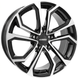 Alu kola IT WHEELS ELLA, 16x6.5 5x112 ET35, černá lesklá + leštění