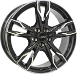 Alu kola IT WHEELS GINA, 17x7.5 5x114.3 ET47, černá lesklá + leštění (zátěžová)