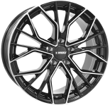 Alu kola IT WHEELS TIARA, 17x7.5 5x114.3 ET39, černá lesklá + leštění