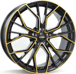 Alu kola IT WHEELS TIARA, 19x8 5x112 ET45, černá + měděná barva leštění