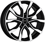 Alu kola MAK HIGHLANDS, 20x8.5 5x108 ET45, černá lesklá + leštění (zátěžová)