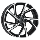 Alu kola MAK KASSEL, 18x8 5x112 ET42, černá lesklá + leštění (zátěžová)