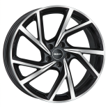 Alu kola MAK KASSEL, 19x8.5 5x112 ET37, černá lesklá + leštění (zátěžová)