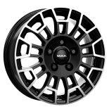 Alu kola MAK NOMAD, 17x7 5x112 ET50, černá lesklá + leštění (zátěžová)