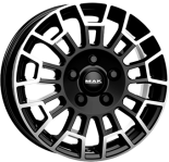 Alu kola MAK NOMAD, 17x7 5x120 ET51, černá lesklá + leštění (zátěžová)