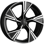 Alu kola MAK STARK, 20x8.5 5x130 ET40, černá lesklá + leštění (zátěžová)
