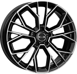 Alu kola MAK STILO, 19x8.5 5x120 ET45, černá lesklá + leštění (zátěžová)