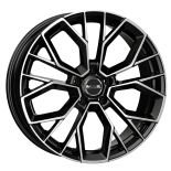 Alu kola MAK STILO, 20x8.5 5x112 ET38, černá lesklá + leštění (zátěžová)