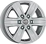 Alu kola MAK STONE 6, 16x6.5 6x125 ET50, stříbrná (zátěžová)