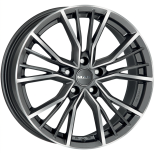 Alu kola MAK UNION, 19x8.5 5x112 ET31, šedivá + leštění (zátěžová)