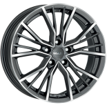 Alu kola MAK UNION, 19x8.5 5x112 ET39, šedivá + leštění (zátěžová)