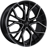 Alu kola MiM ANKY, 17x7.5 5x112 ET35, černá + leštění