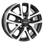 Alu kola MONACO WHEELS CL2T, 16x6.5 5x118 ET66, černá lesklá + leštění (zátěžová)