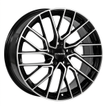Alu kola MONACO WHEELS GP11, 18x8 5x108 ET45, černá lesklá + leštění