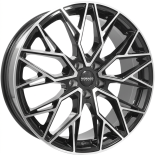 Alu kola MONACO WHEELS GP15-FF, 19x8 5x130 ET42, černá lesklá + leštění (zátěžová)