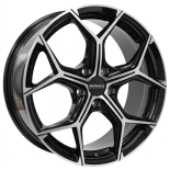 Alu kola MONACO WHEELS GP16, 19x8 5x112 ET44, černá lesklá + leštění
