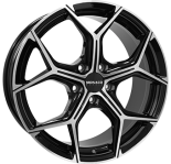 Alu kola MONACO WHEELS GP16, 20x8 5x112 ET44, černá lesklá + leštění
