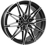 Alu kola MONACO WHEELS GP18, 18x8 5x112 ET45, černá matná + leštění (zátěžová)