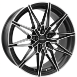 Alu kola MONACO WHEELS GP18, 20x8.5 5x112 ET29, černá matná + leštění (zátěžová)