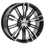 Alu kola MONACO WHEELS GP8, 19x8 5x112 ET45, černá lesklá + leštění (zátěžová)