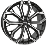 Alu kola MONACO WHEELS GPC17, 20x8.5 5x112 ET43, černá matná + leštění (zátěžová)