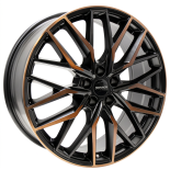 Alu kola MONACO WHEELS GPX, 20x8 5x112 ET40, černá + měděná barva leštění (zátěžová)
