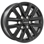 Alu kola MONACO WHEELS VT1, 16x6.5 6x120 ET49, černá lesklá (zátěžová)