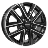 Alu kola MONACO WHEELS VT2, 16x6.5 5x118 ET68, černá lesklá + leštění (zátěžová)