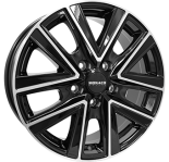 Alu kola MONACO WHEELS VT2, 18x8 5x120 ET49, černá lesklá + leštění (zátěžová)