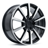 Alu kola Racing Line 1067, 20x8.5 5x130 ET50, černá + leštění (zátěžová)