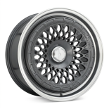 Alu kola Racing Line 1308B, 18x8.5 10x112 ET30, šedivá + leštěný límec