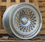 Alu kola Racing Line 1308B, 18x9.5 10x112 ET35, stříbrná + leštěný límec