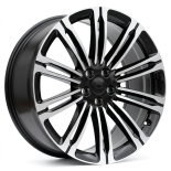 Alu kola Racing Line 3S1066V, 23x9.5 5x120 ET42.5, černá + leštění (zátěžová)