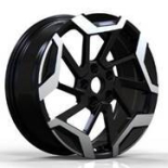 Alu kola Racing Line 3S1080, 18x7.5 5x114.3 ET45, černá + leštění