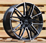 Alu kola Racing Line 3S1284, 18x8 5x120 ET30, černá + leštění