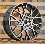Alu kola Racing Line 3S1293, 18x8 5x112 ET40, černá + leštění