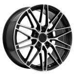 Alu kola Racing Line 3S1324, 20x10 5x130 ET49, černá + leštění (zátěžová)
