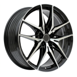 Alu kola Racing Line 3S1405, 18x7 5x114.3 ET50, černá + leštění (zátěžová)