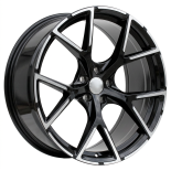 Alu kola Racing Line 3S5997, 19x8.5 5x112 ET40, černá + leštění