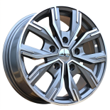 Alu kola Racing Line 6408, 16x6.5 5x114.3 ET45, šedivá + leštění