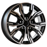 Alu kola Racing Line 6408, 16x6.5 5x118 ET45, černá + leštění (zátěžová)