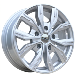 Alu kola Racing Line 6408, 16x6.5 5x130 ET56, stříbrná (zátěžová)