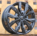 Alu kola Racing Line 6408, 16x6.5 5x160 ET56, černá lesklá (zátěžová)
