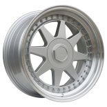 Alu kola Racing Line 7905F, 17x7.5 5x112 ET35, stříbrná + leštěný límec